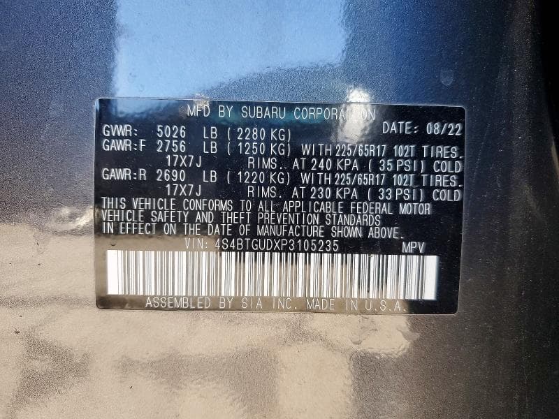 2023 SUBARU OUTBACK WILDERNESS