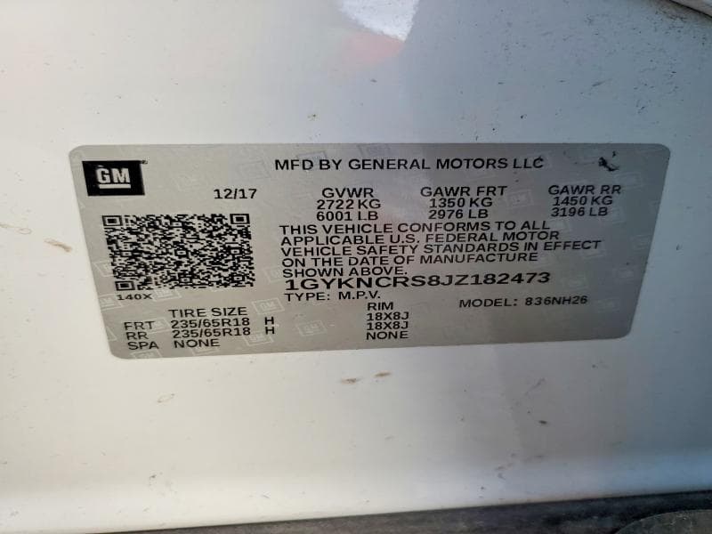 2018 CADILLAC XT5 LUXURY