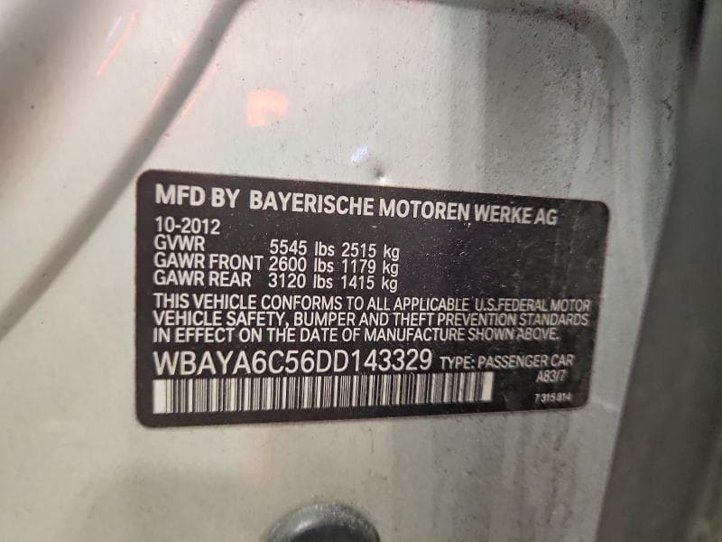 2013 BMW 740 I