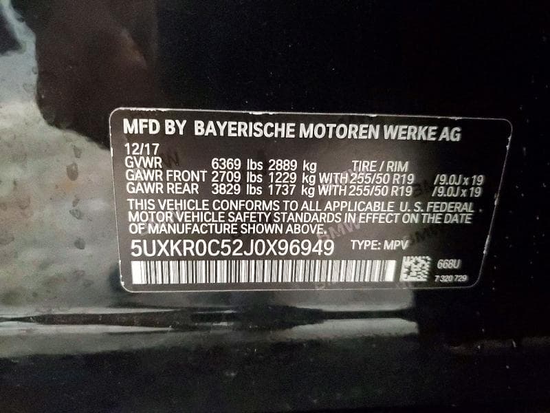 2018 BMW X5 XDRIVE35I