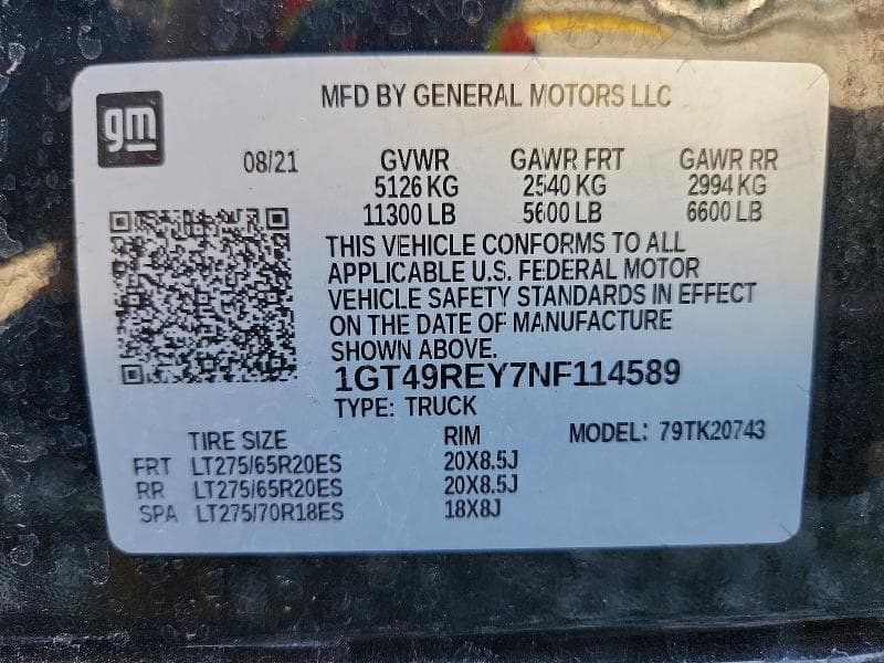 2022 GMC SIERRA K2500 DENALI