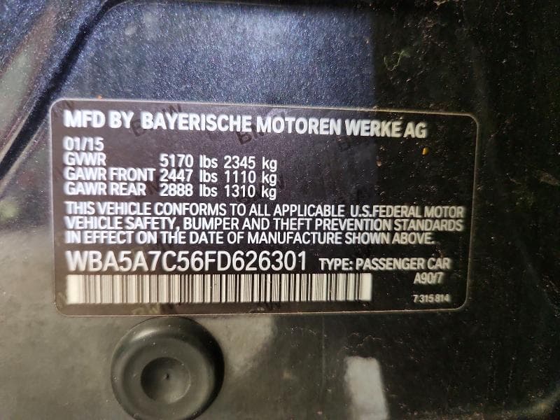 2015 BMW 528 XI