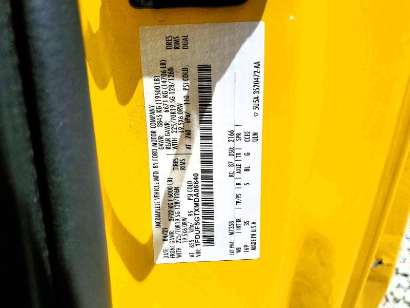 2021 FORD F-550