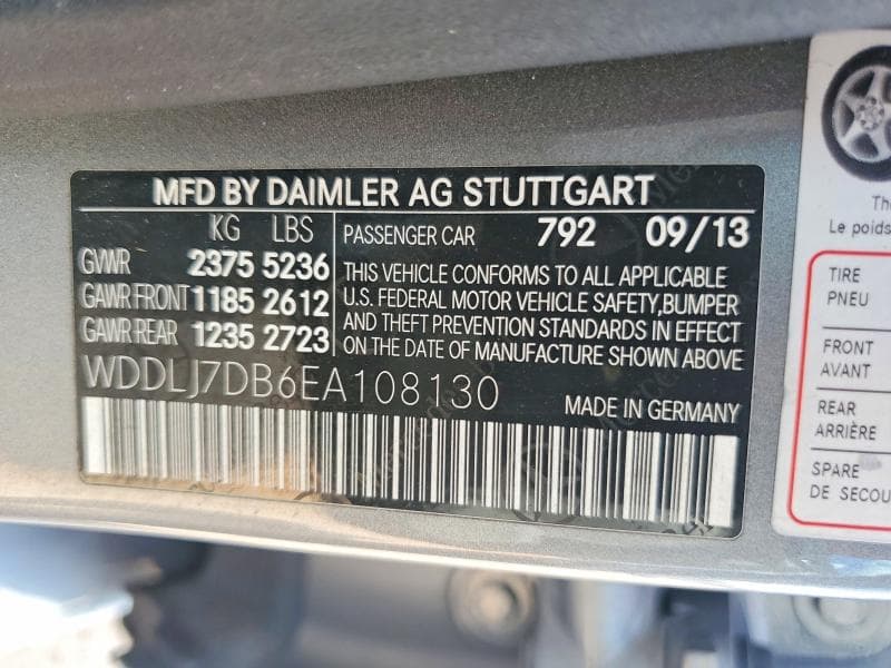 2014 MERCEDES-BENZ CLS 550