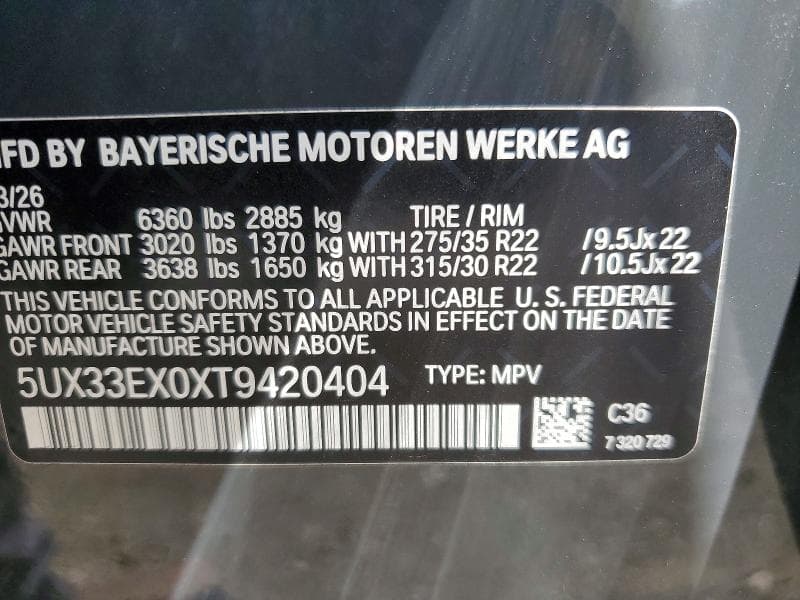 2026 BMW X6 XDRIVE40I