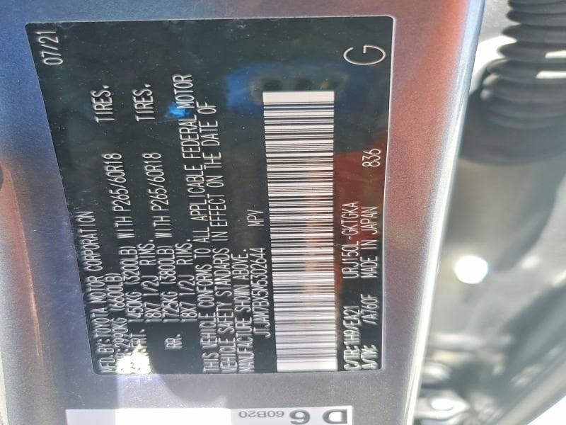 2021 LEXUS GX 460 BASE