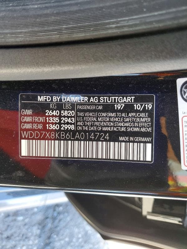 2020 MERCEDES-BENZ AMG GT
