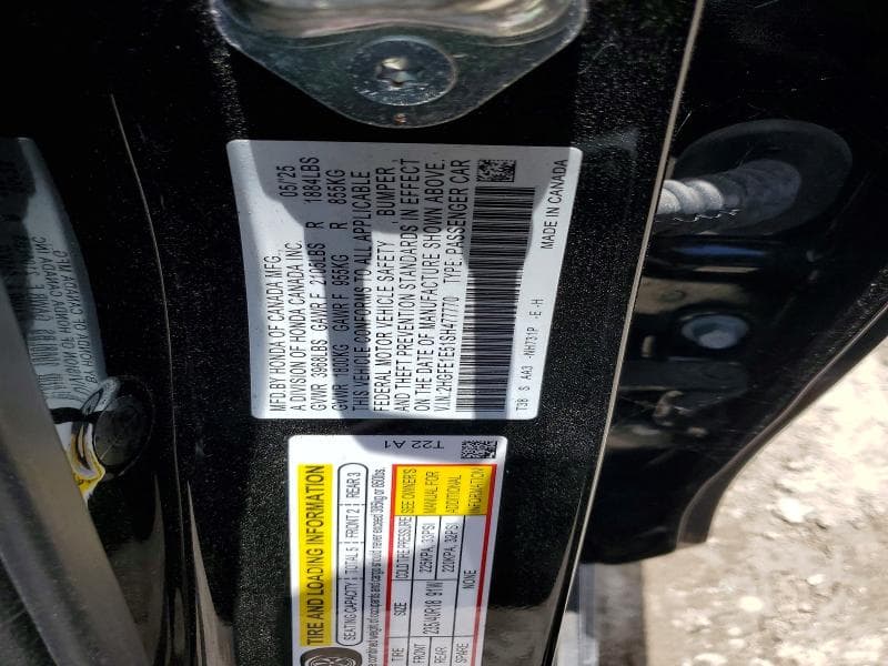 2025 HONDA CIVIC SI