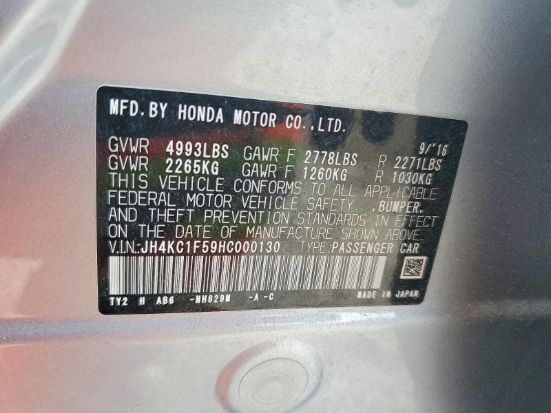 2017 ACURA RLX TECH