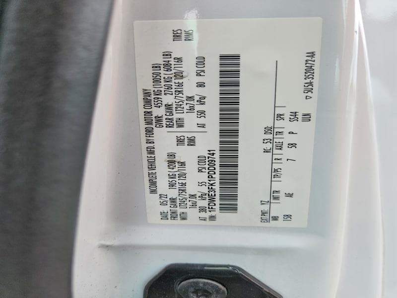 2023 FORD E350 REFRIGERATED BOX TRUCK