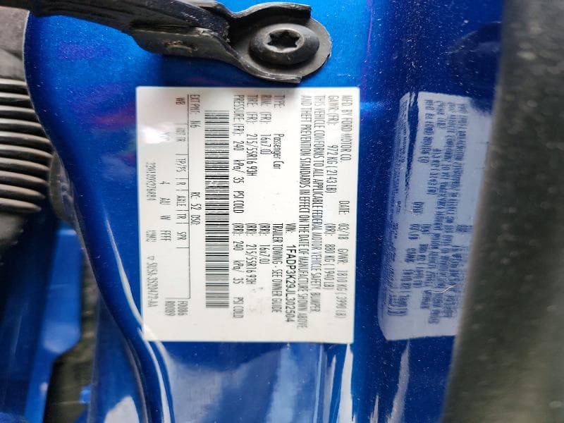 2018 FORD FOCUS SE