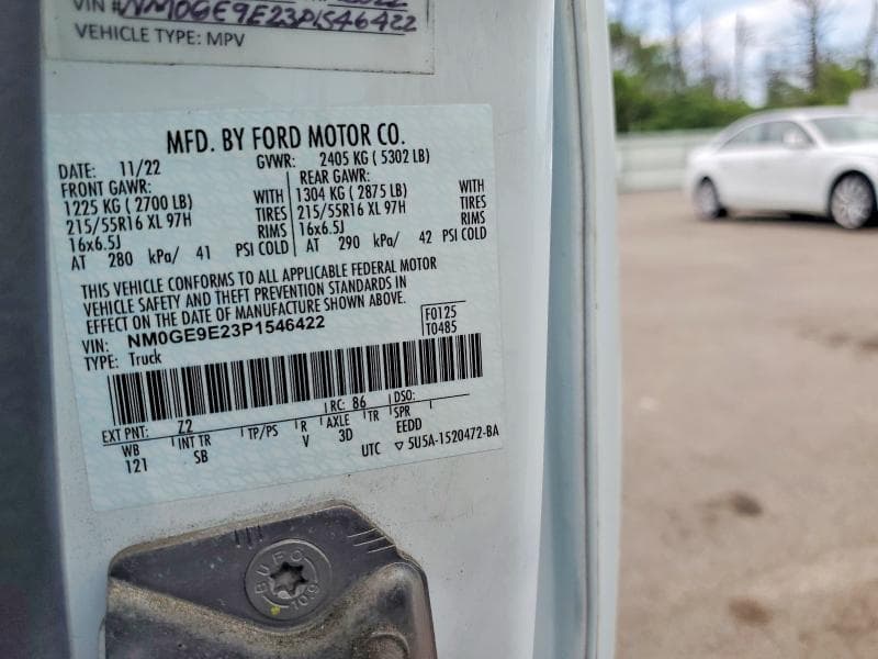 2023 FORD TRANSIT CONNECT XL CARGO