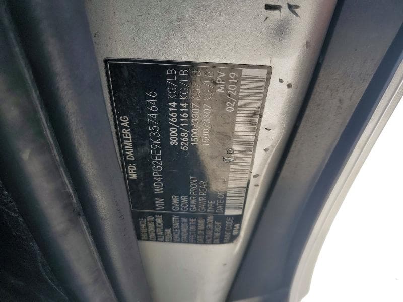 2019 MERCEDES-BENZ METRIS