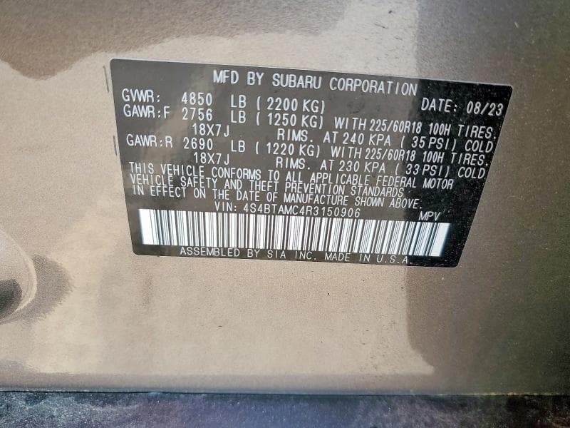 2024 SUBARU OUTBACK LIMITED