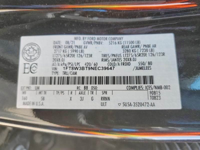 2022 FORD F350 SUPER DUTY