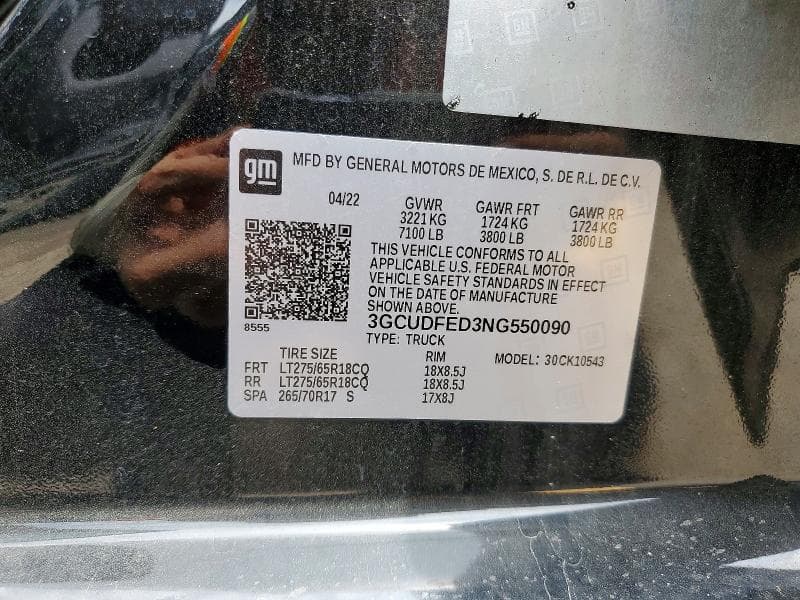 2022 CHEVROLET SILVERADO K1500 LT TRAIL BOSS