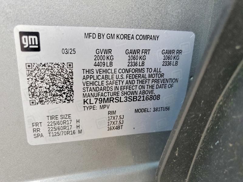 2025 CHEVROLET TRAILBLAZER LT