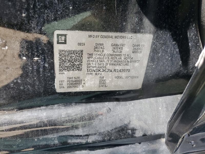 2020 CHEVROLET SUBURBAN K1500 PREMIER