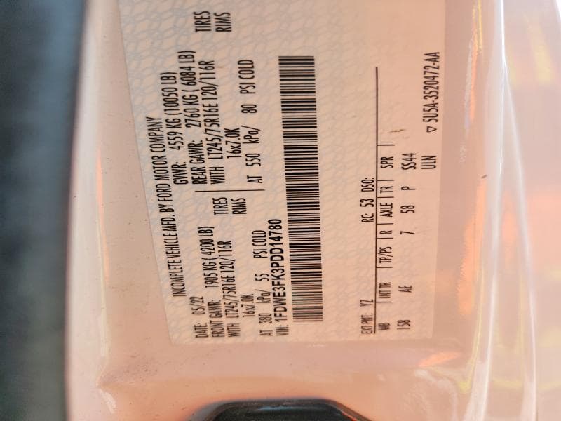 2023 FORD E350 REFRIGERATED BOX TRUCK