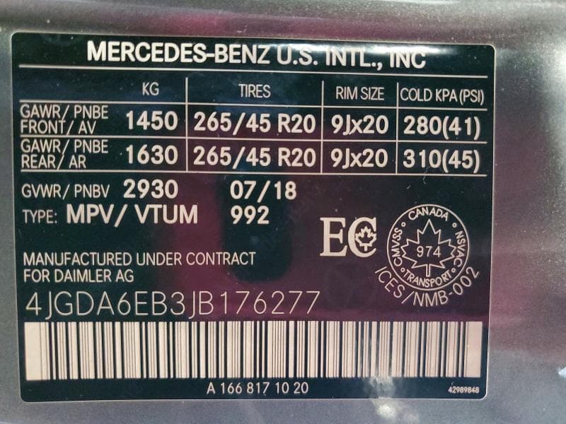 2018 MERCEDES-BENZ GLE 43 AMG
