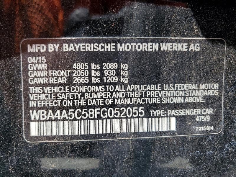 2015 BMW 428 I GRAN COUPE