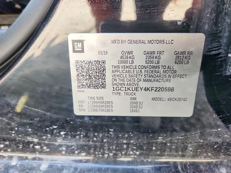 2019 CHEVROLET SILVERADO K2500 HIGH COUNTRY
