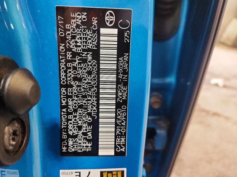 2017 TOYOTA PRIUS PRIME PREMIUM