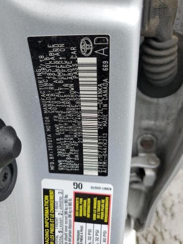 2019 TOYOTA COROLLA L