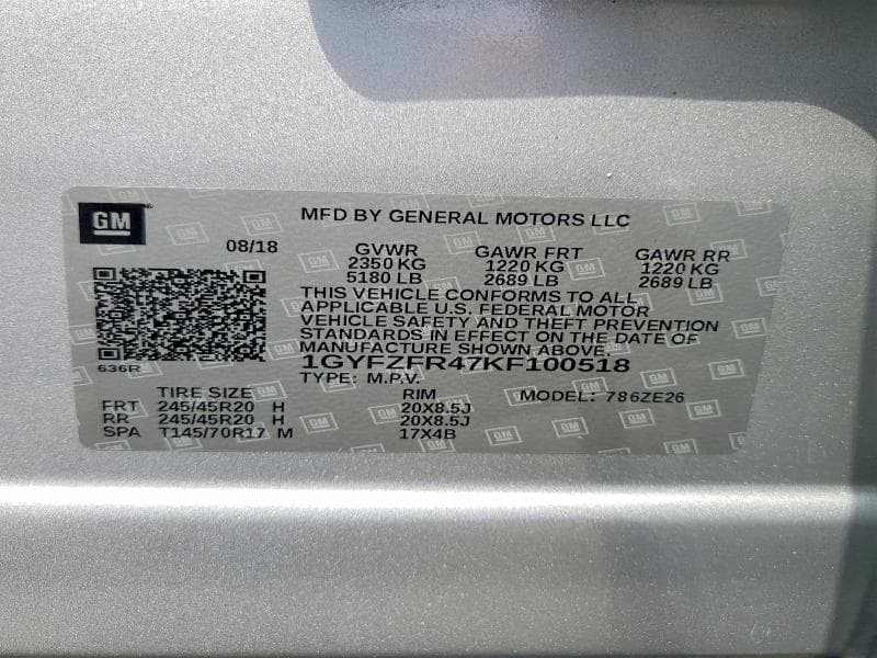 2019 CADILLAC XT4 SPORT