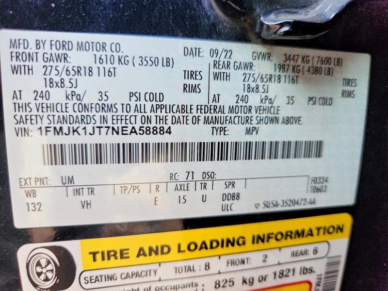 2022 FORD EXPEDITION MAX XLT