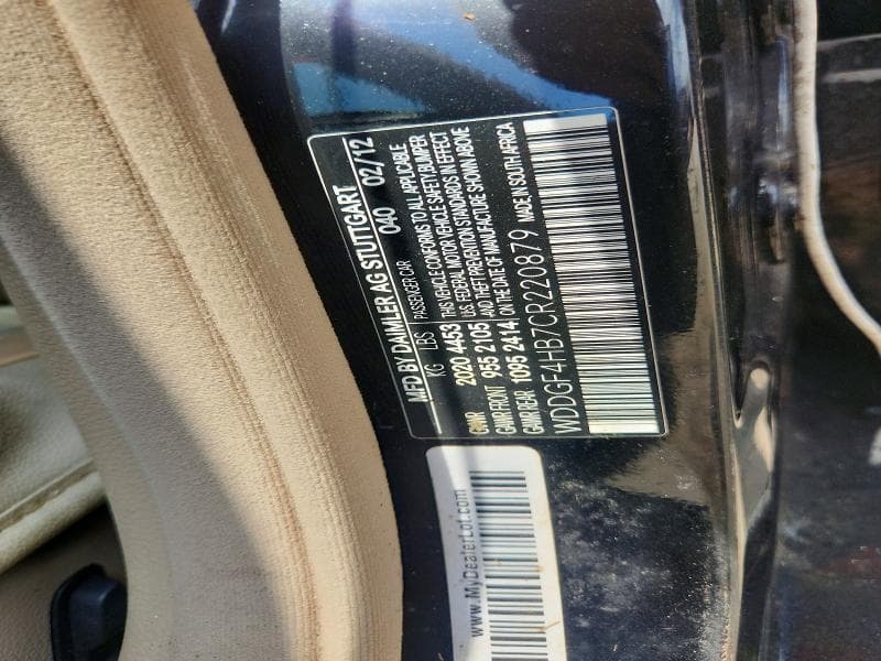 2012 MERCEDES-BENZ C 250
