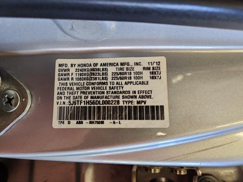 2013 HONDA CROSSTOUR EXL