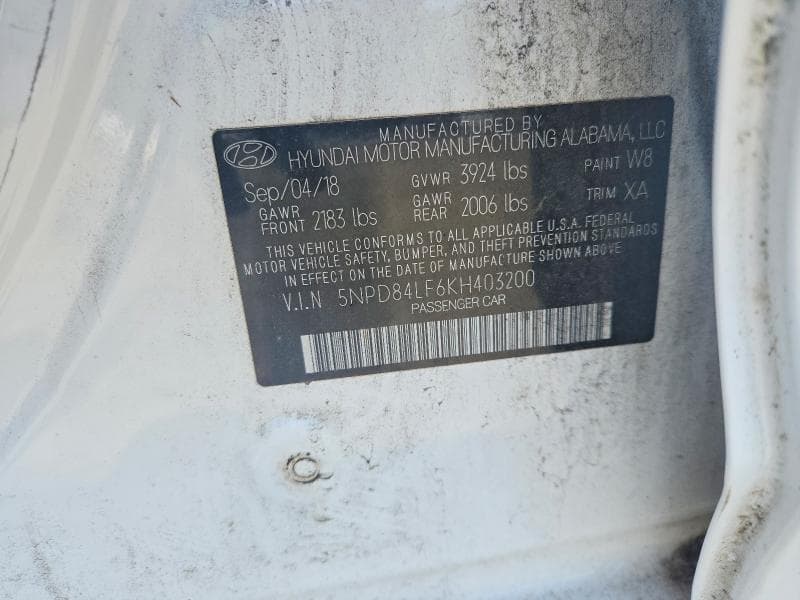 2019 HYUNDAI ELANTRA SE