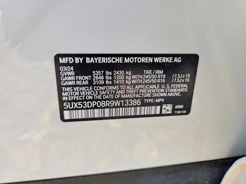 2024 BMW X3 XDRIVE30I