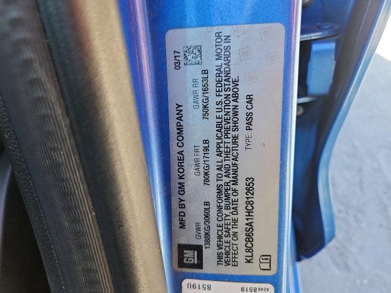 2017 CHEVROLET SPARK LS