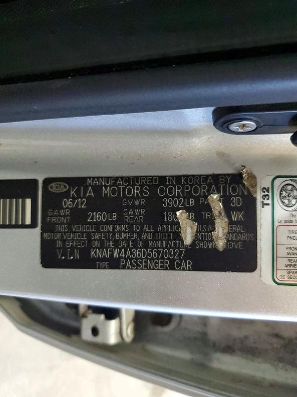 2013 KIA FORTE SX