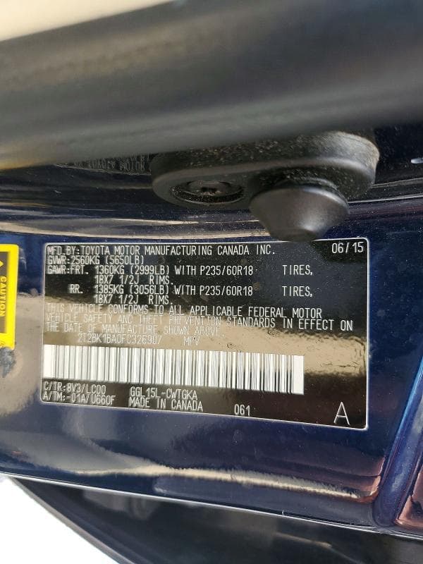 2015 LEXUS RX 350 BASE