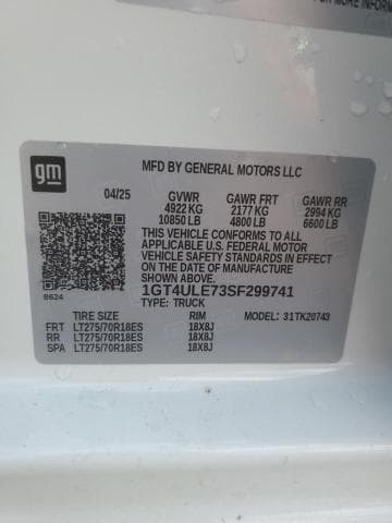 2025 GMC SIERRA K2500 HEAVY DUTY