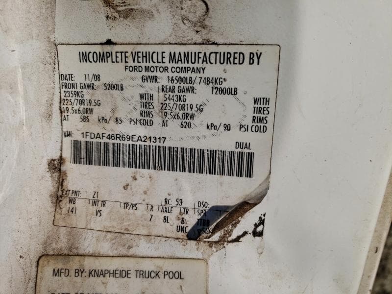 2009 FORD F450 SUPER UTILITY / SERVICE TRUCK