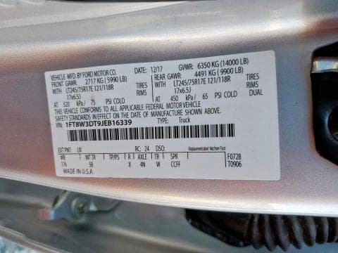 2018 FORD F350 SUPER DUTY