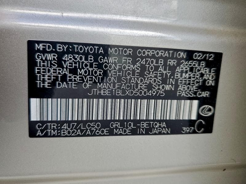 2013 LEXUS GS 350