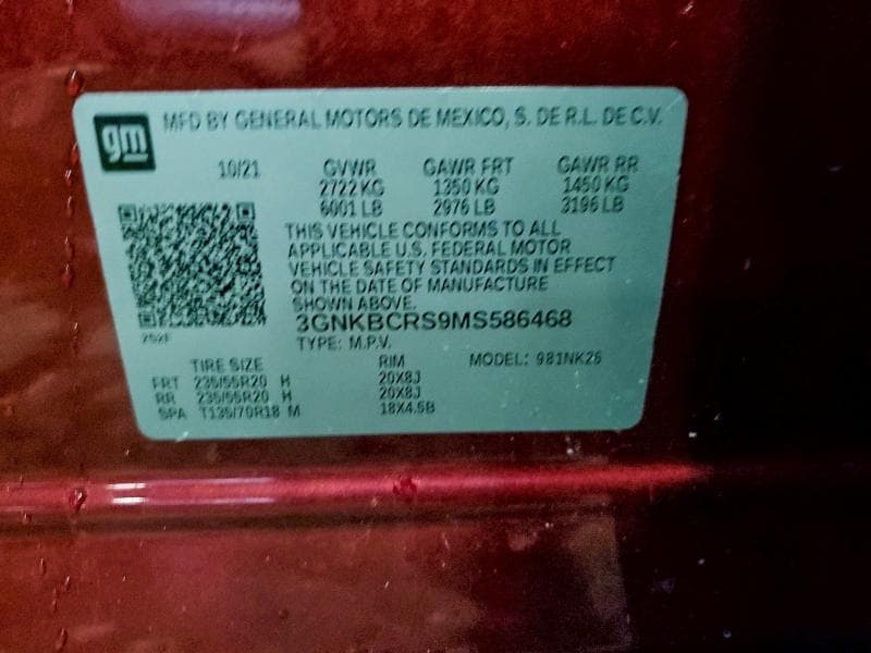 2021 CHEVROLET BLAZER 2LT