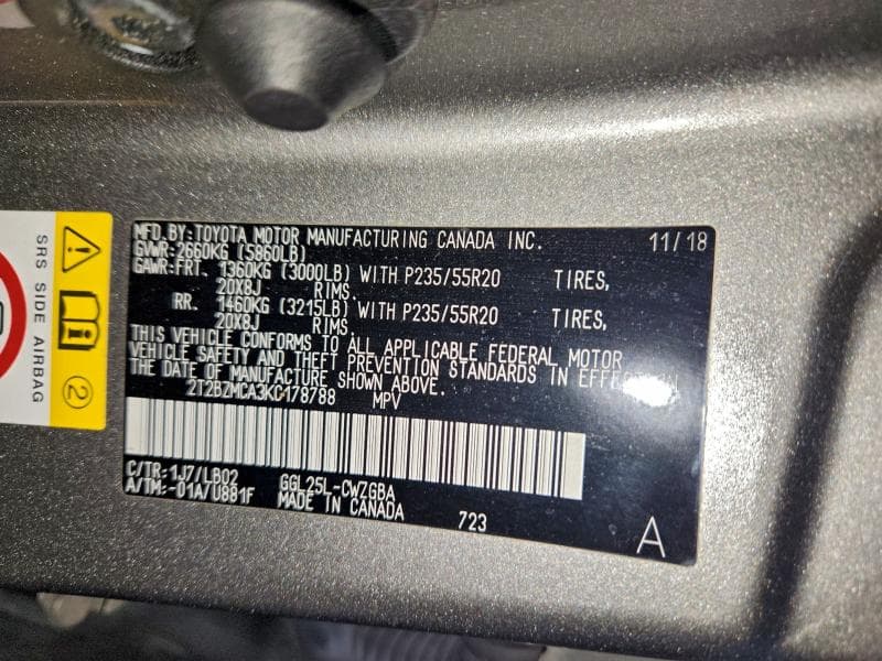 2019 LEXUS RX 350 BASE