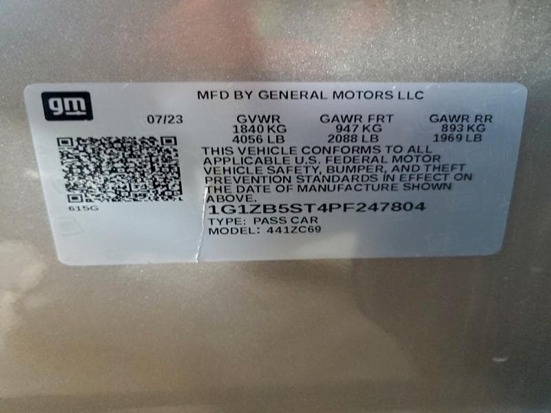 2023 CHEVROLET MALIBU LS