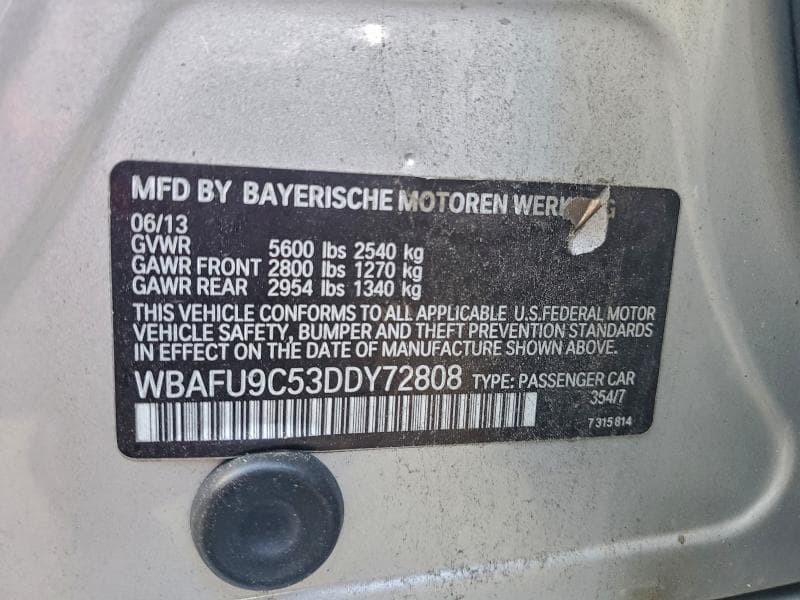 2013 BMW 550 XI